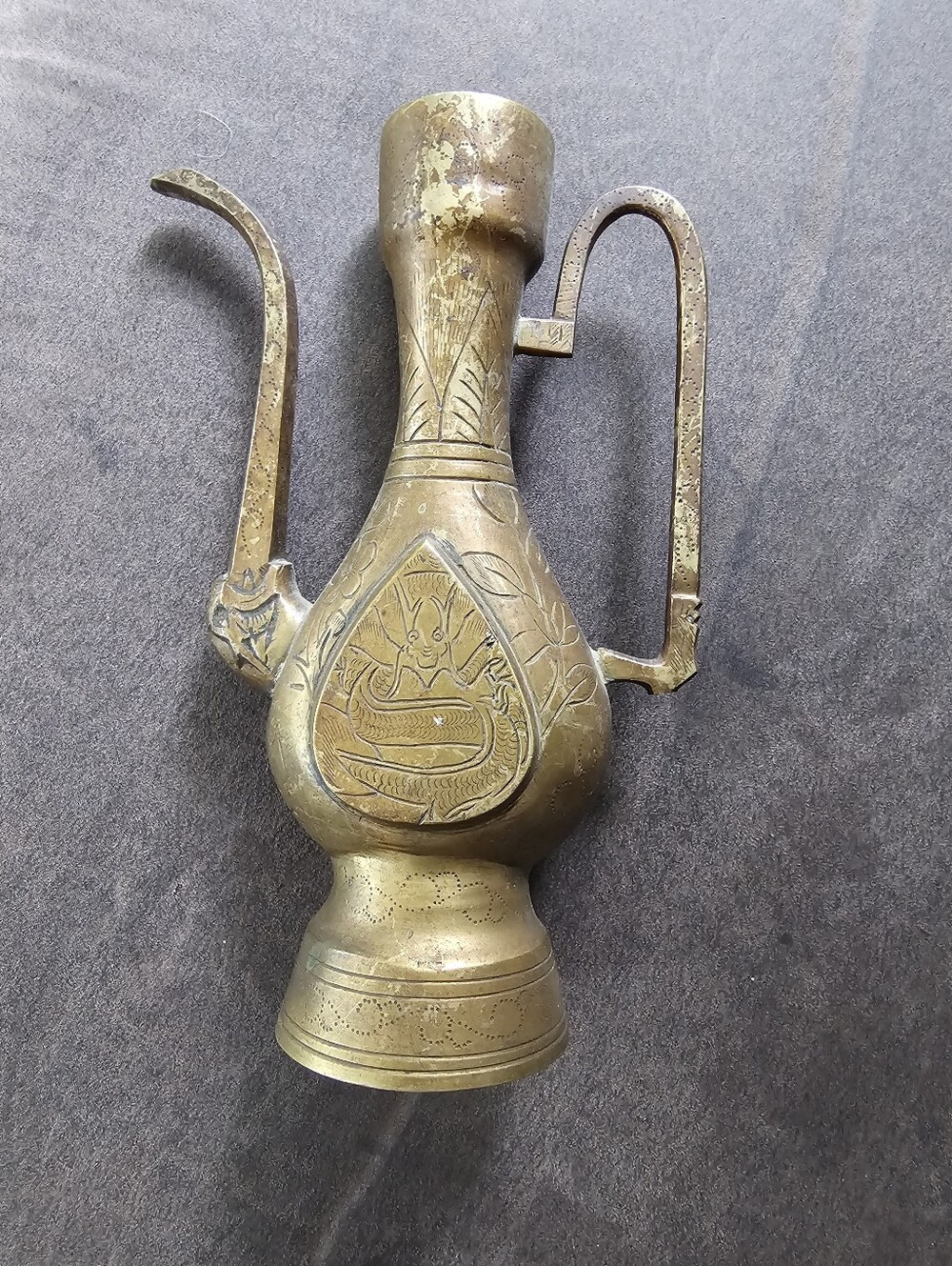 Vintage Brass Decor Pitcher